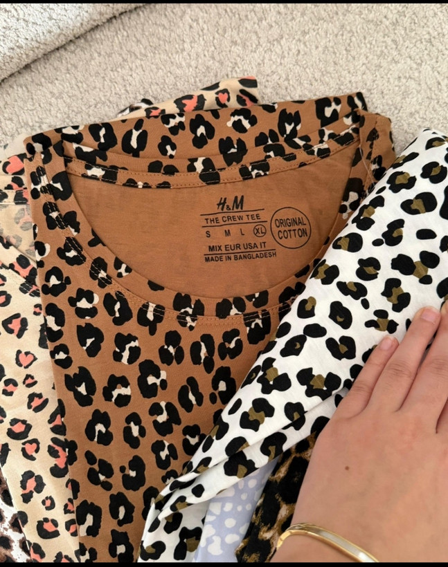 تیشرت پلنگی H&M