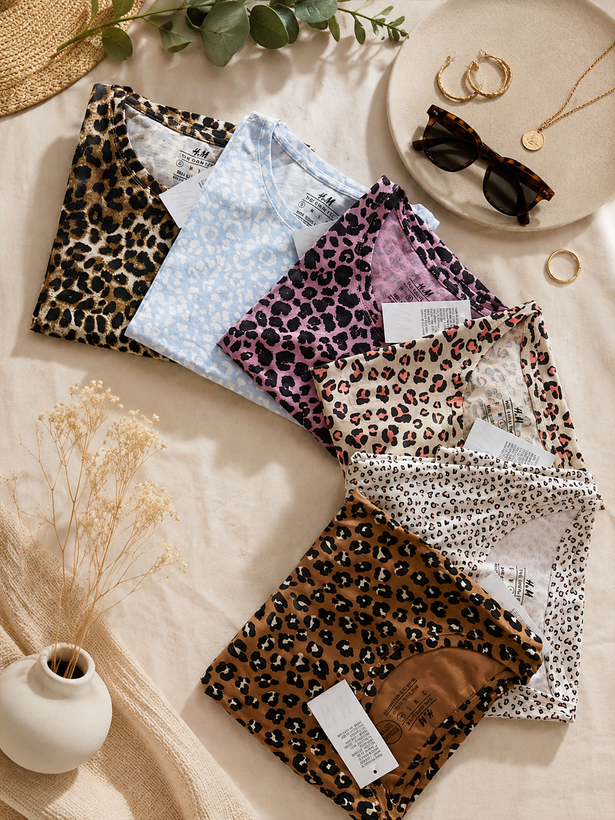تیشرت پلنگی H&M