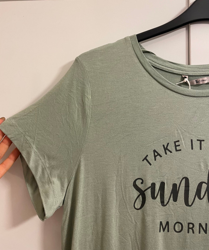پیراهن راحتی زنانه TU رنگ سبز سدری مدل Sunday Morning
