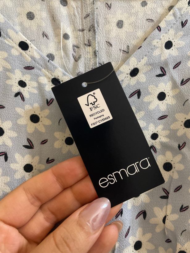 پیراهن زنانه اسمارا ESMARA طرح گلدار آستین کوتاه سایز ۴۰