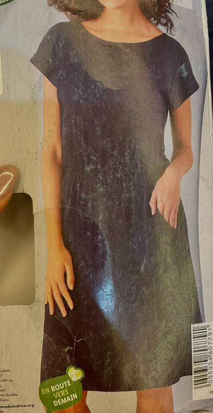 پیراهن زنانه اسمارا سرمهای جیبدار مناسب سایز۳۴/۳۶