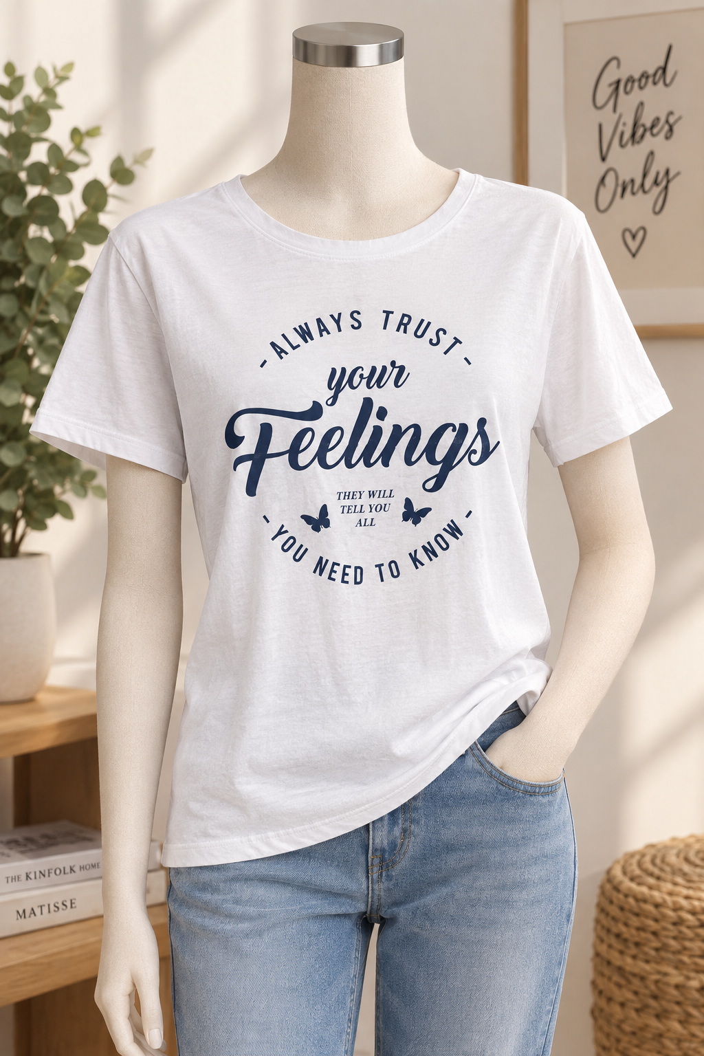 تیشرت زنانه House مدل Feelings تولید بنگلادش