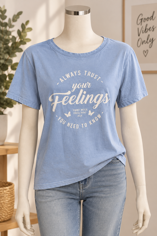 تیشرت زنانه House مدل Feelings تولید بنگلادش